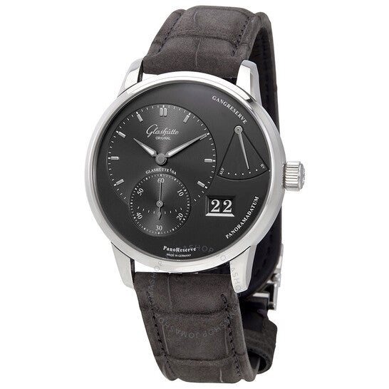 Glashutte Original, Glashutte PanoReserve Galvanised Ruthenium Dial Men's Watch