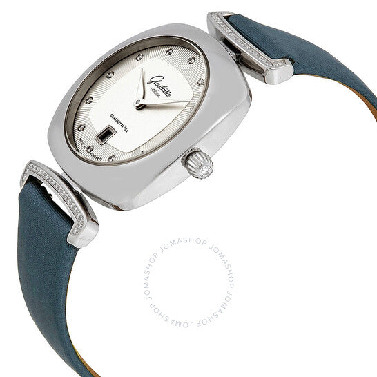 Glashutte Original, Glashutte Pavonina Galvanized Silver Diamond Dial Ladies Watch
