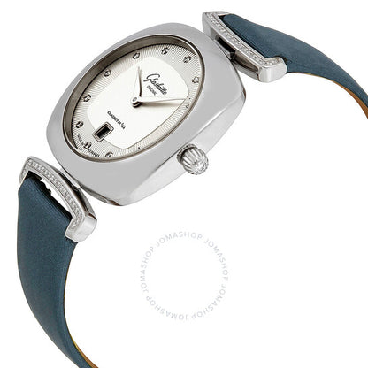 Glashutte Original, Glashutte Pavonina Galvanized Silver Diamond Dial Ladies Watch