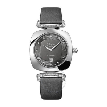 Glashutte Original, Glashutte Pavonina Gray Dial Satin Diamond Ladies Watch
