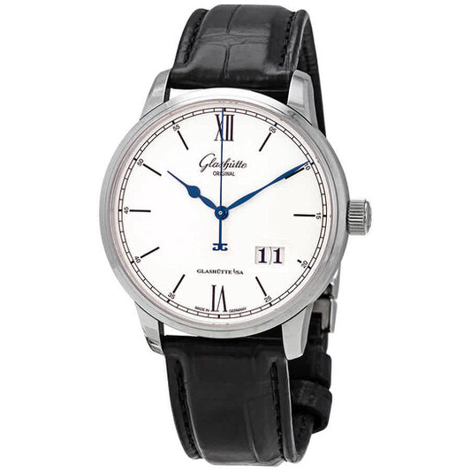 Glashutte Original, Glashutte Senator Excellence Panorama Silver Dial Automatic Men's Watch