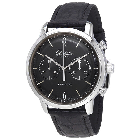 Glashutte Original, Glashutte Sixties Black Dial Men's Chronograph Watch