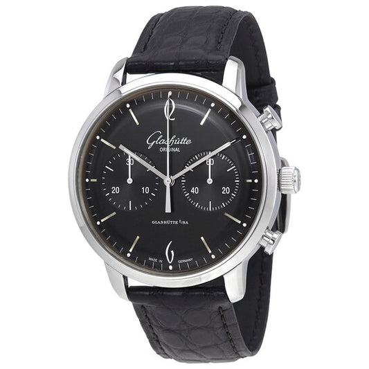 Glashutte Original, Glashutte Sixties Black Dial Men's Chronograph Watch