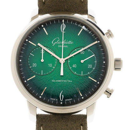 Glashutte Original, Glashutte Sixties Chronograph Automatic Green Dial Men's Watch
