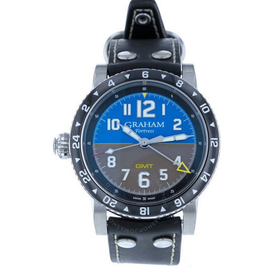 Graham, Fortress City Gmt Automatic Black Dial Men's Watch