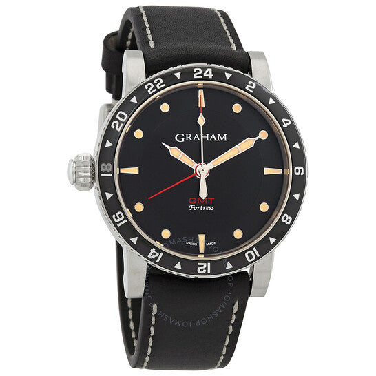 Graham, Fortress GMT Automatic Black Dial Men's Watch