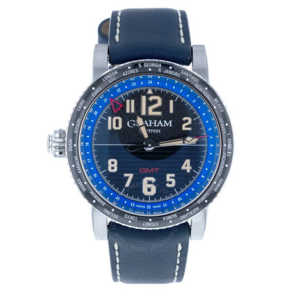 Graham, Fortress Gmt Automatic Black Dial Men's Watch