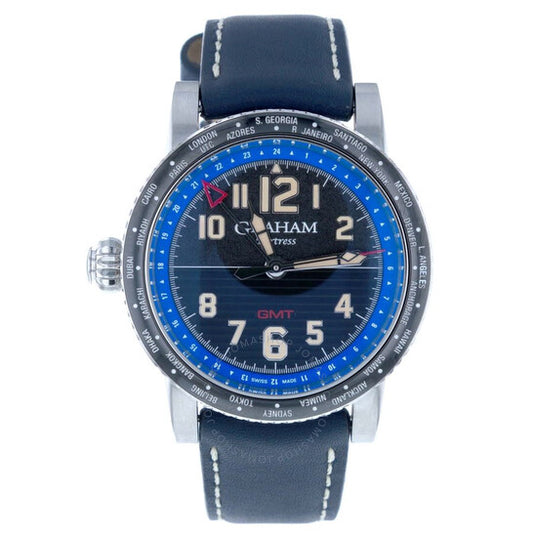 Graham, Fortress Gmt Automatic Black Dial Men's Watch