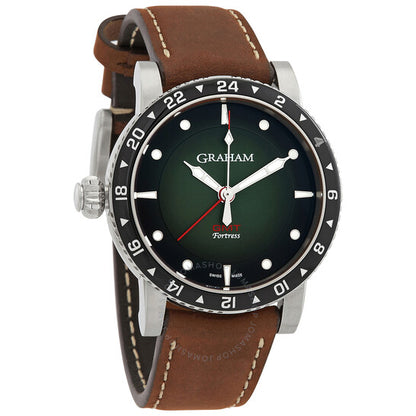 Graham, Fortress GMT Automatic Green Dial Men's Watch