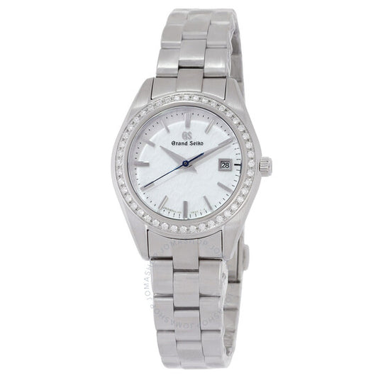 ساعة جراند سيكو النسائية، كوارتز هيريتيج، مرصعة بالألماس