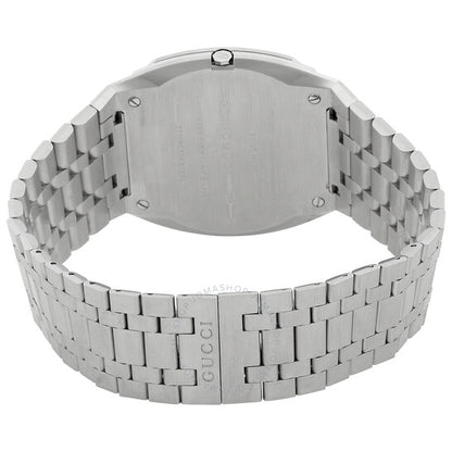 ساعة غوتشي 25H كوارتز نسائية بمينا وردي