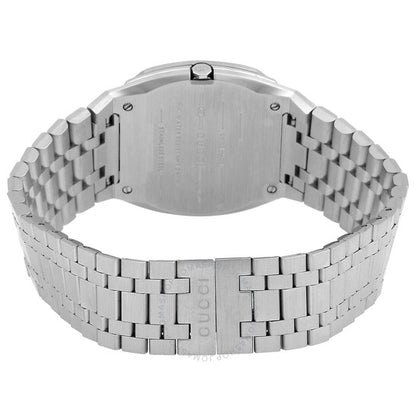 ساعة غوتشي 25H كوارتز بمينا فضي للسيدات