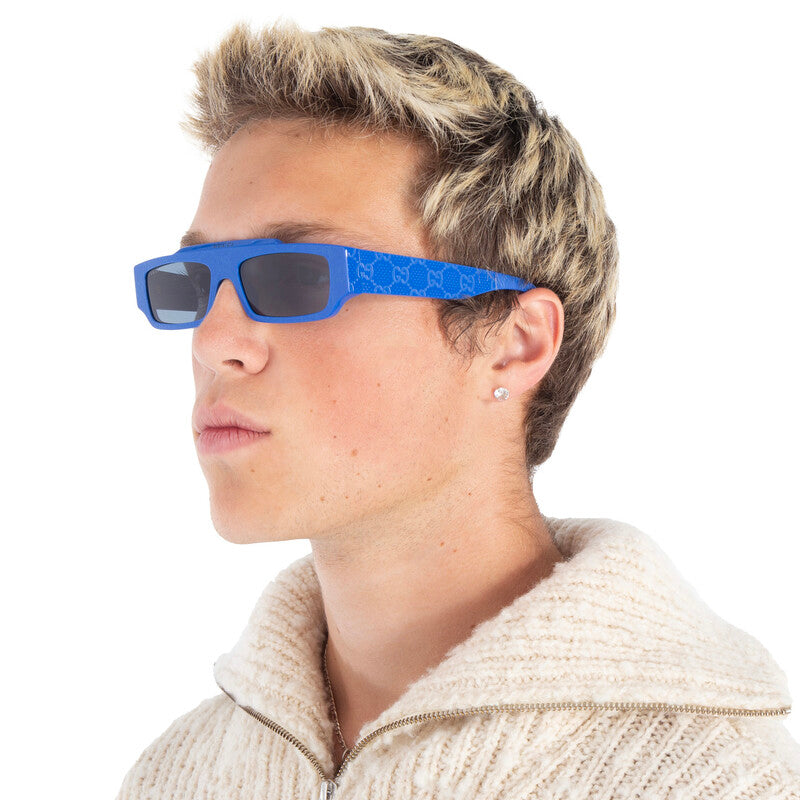 Blue Browline Men's Sunglasses