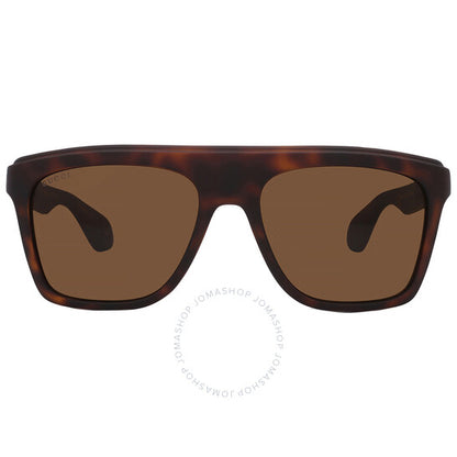 Gucci, Brown Browline Men's Sunglasses