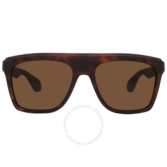 نظارات شمسية رجالية من جوتشي، إطار بني