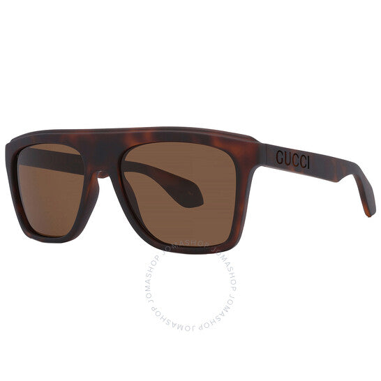 Gucci, Brown Browline Men's Sunglasses
