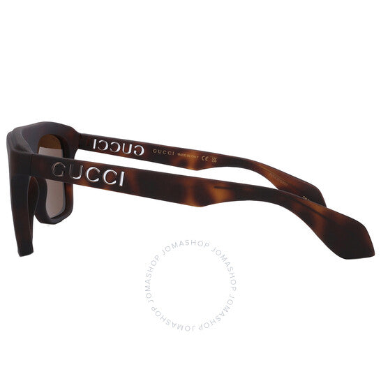 Gucci, Brown Browline Men's Sunglasses