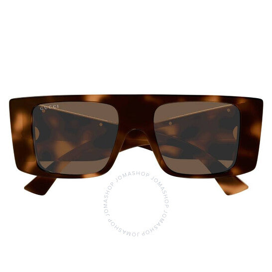 نظارات شمسية رجالية من جوتشي، إطار بني