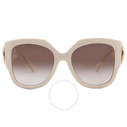 غوتشي، نظارة شمسية نسائية على شكل فراشة بنية اللون