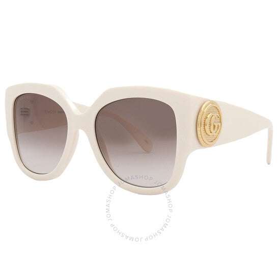 غوتشي، نظارة شمسية نسائية على شكل فراشة بنية اللون