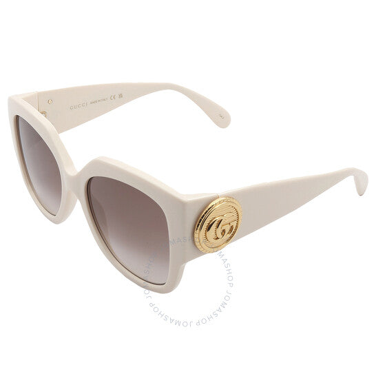 غوتشي، نظارة شمسية نسائية على شكل فراشة بنية اللون