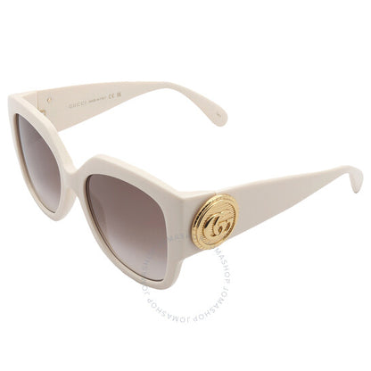 غوتشي، نظارة شمسية نسائية على شكل فراشة بنية اللون