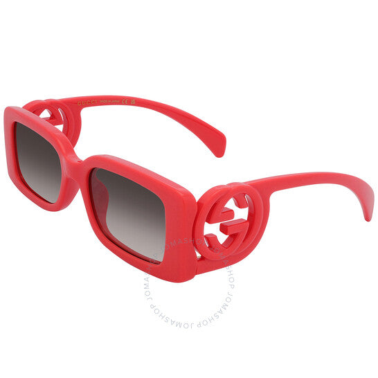 نظارات شمسية نسائية مستطيلة متدرجة اللون من غوتشي، لون بني