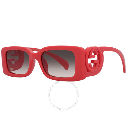 نظارات شمسية نسائية مستطيلة متدرجة اللون من غوتشي، لون بني