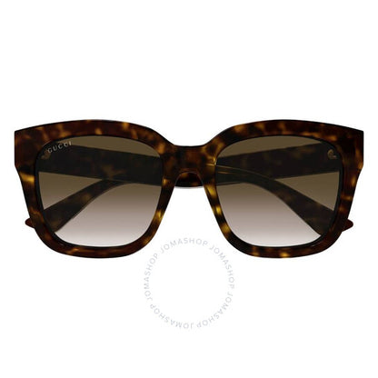 نظارات شمسية نسائية مربعة متدرجة اللون من غوتشي، باللون البني