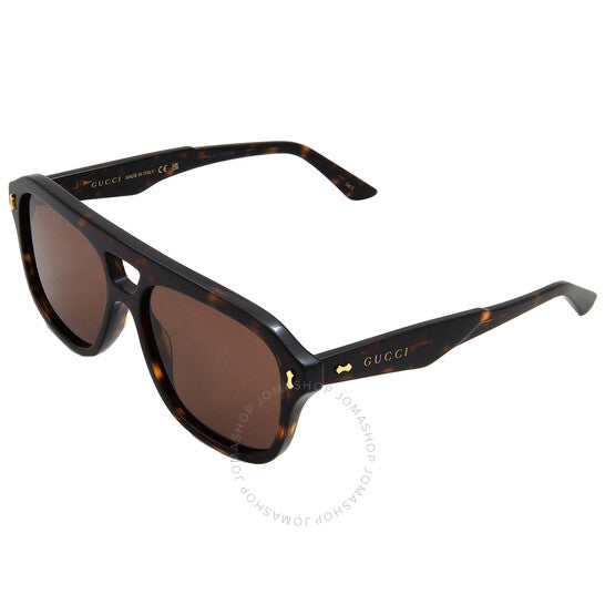 نظارات شمسية غوتشي نافيجيتور بنية للرجال