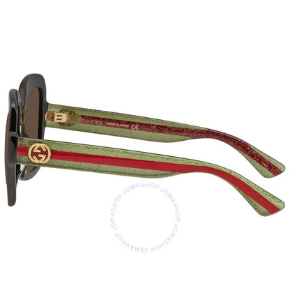 نظارة شمسية مربعة بنية للنساء من غوتشي