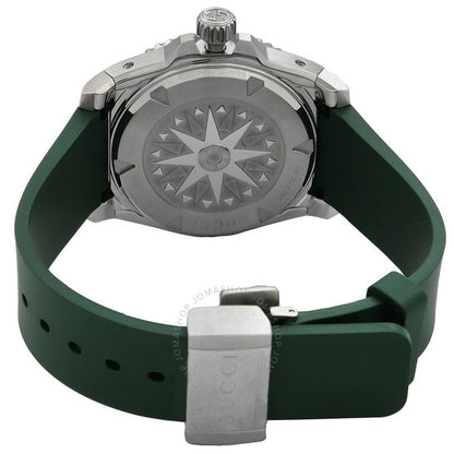 ساعة غوتشي دايف أوتوماتيكية للرجال بمينا أخضر
