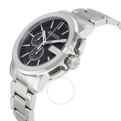 Gucci, G-Chrono Black Dial Stainless Steel Men's Watch
