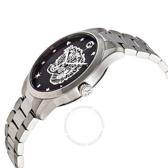 ساعة Gucci G-Timeless كوارتز نسائية بمينا أسود