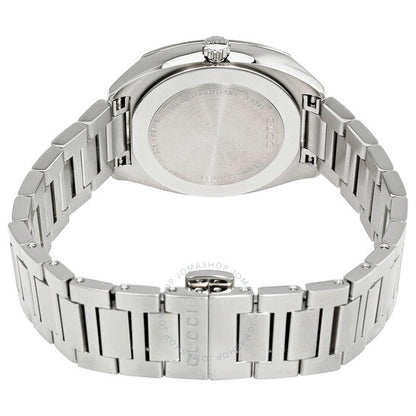 Gucci, GG2570 White Dial Stainless Steel Diamond Ladies Watch