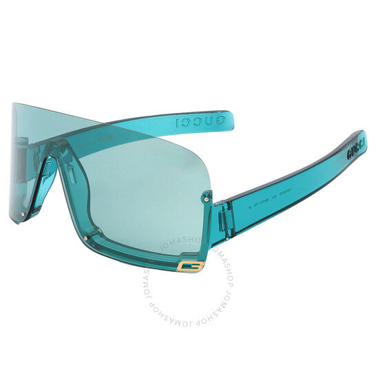 Gucci, Green Shield Ladies Sunglasses