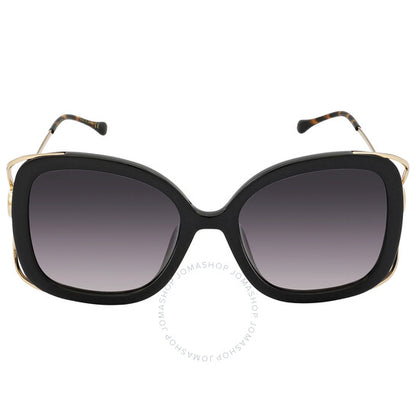 نظارات شمسية نسائية من غوتشي بتصميم فراشة رمادية