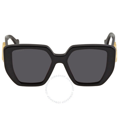 Gucci, Grey Geometric Ladies Sunglasses