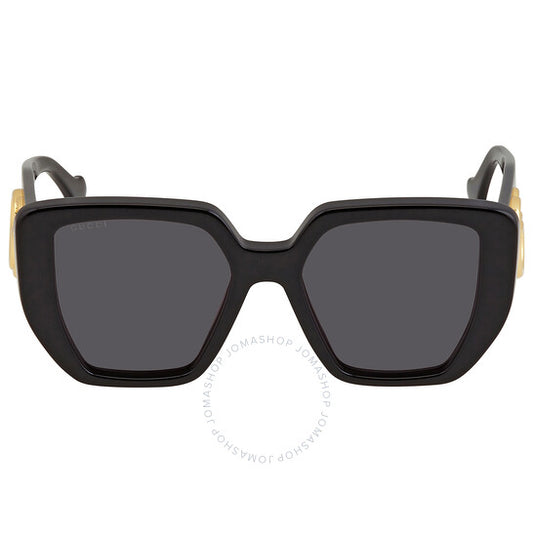 Gucci, Grey Geometric Ladies Sunglasses
