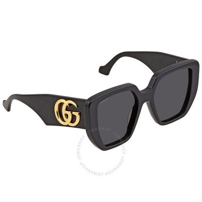 Gucci, Grey Geometric Ladies Sunglasses