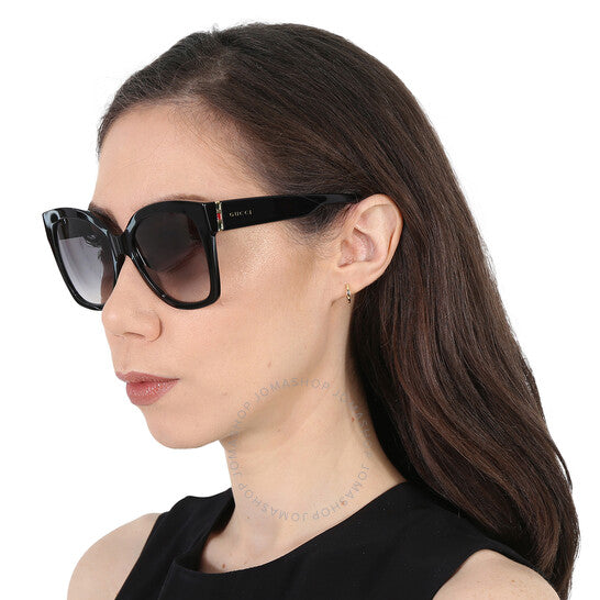 Gucci, Grey Gradient Butterfly Ladies Sunglasses
