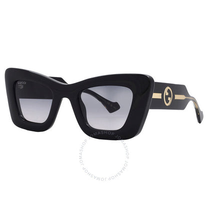 Gucci, Grey Gradient Cat Eye Ladies Sunglasses
