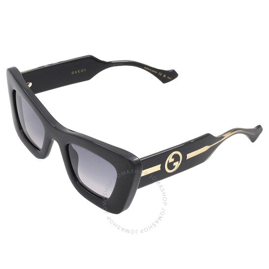 Gucci, Grey Gradient Cat Eye Ladies Sunglasses