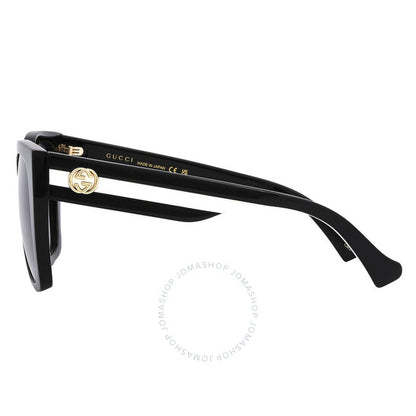 Gucci, Grey Gradient Butterfly Ladies Sunglasses