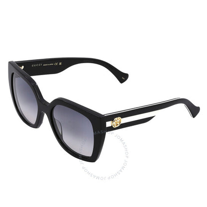 Gucci, Grey Gradient Butterfly Ladies Sunglasses