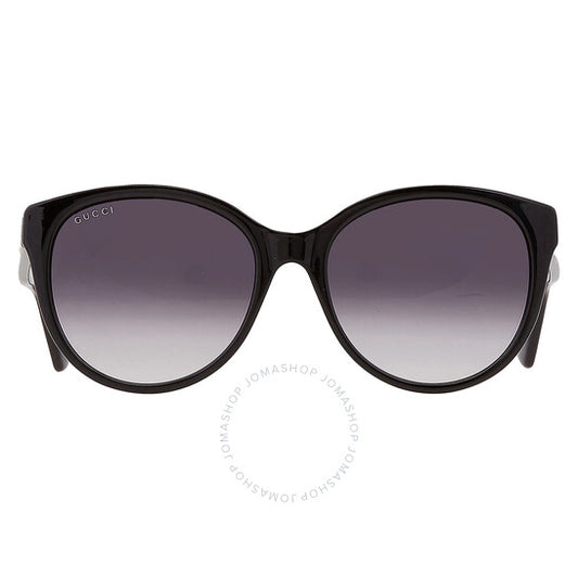 نظارات شمسية نسائية دائرية من جوتشي، رمادية متدرجة اللون