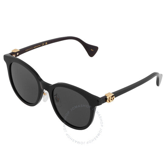 نظارات شمسية نسائية دائرية من غوتشي، رمادية متدرجة اللون