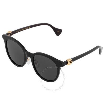 نظارات شمسية نسائية دائرية من غوتشي، رمادية متدرجة اللون