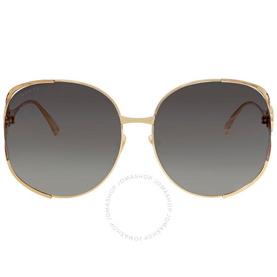 Gucci, Grey Gradient Oval Ladies Sunglasses