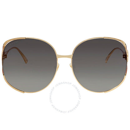 Gucci, Grey Gradient Oval Ladies Sunglasses